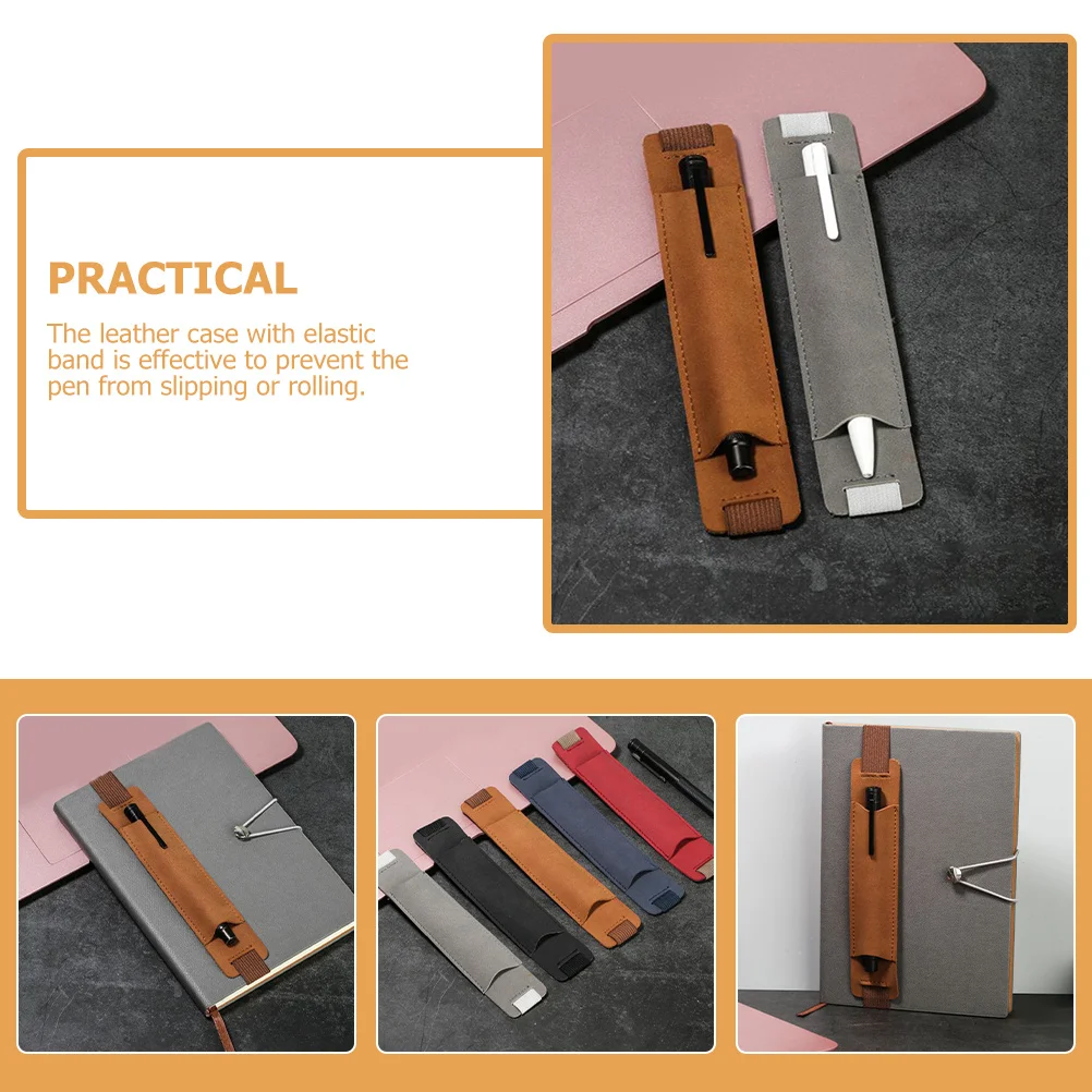 

4Pcs Business Fountain Pen Protectors Adjustable Elastic Band Pen Sleeves for Notebook Planner Scratch Proof