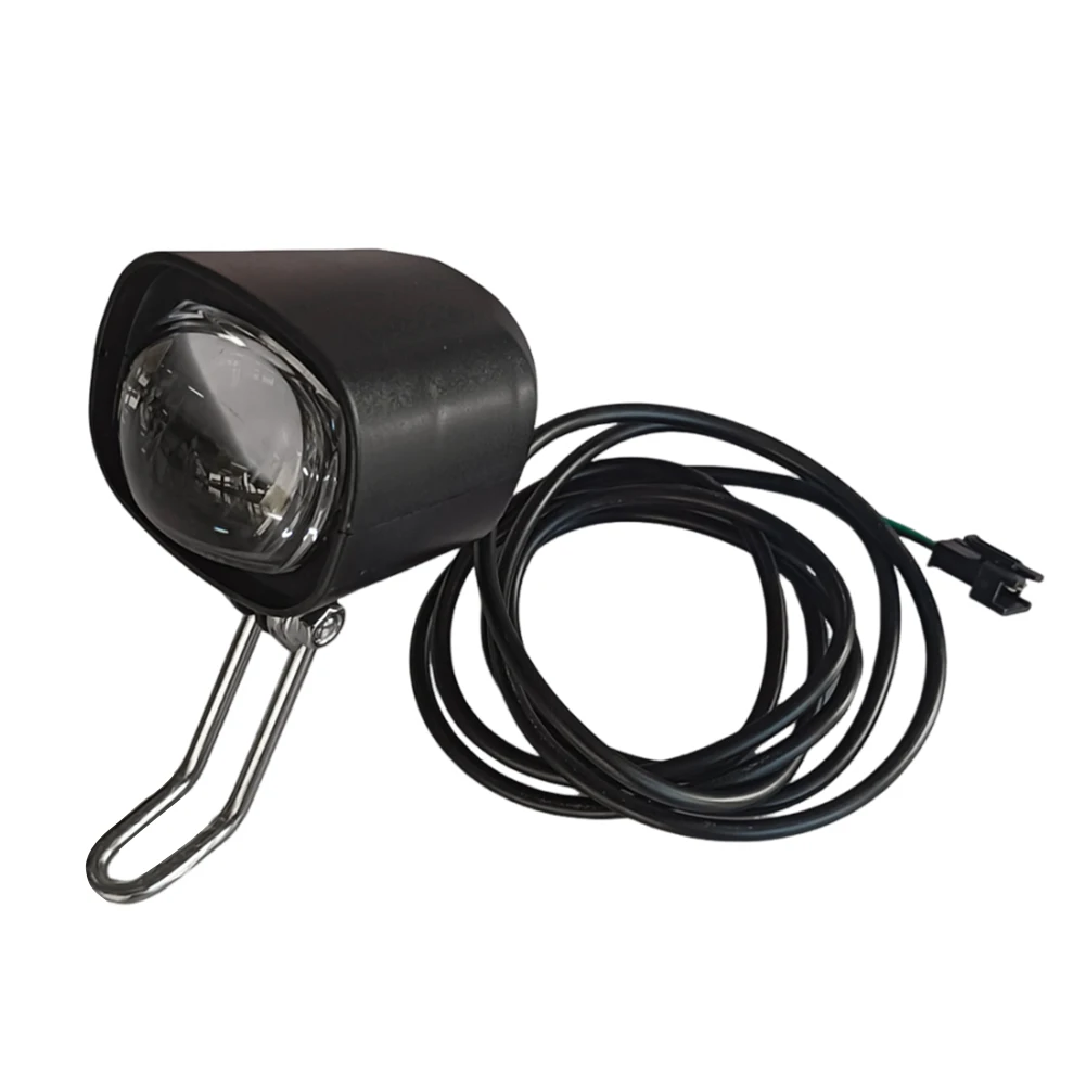 E-bike light headlight input DC 36V 48V 60V ebike handlebar lamp Electric Scooter LED Front light with horn Bike Flashlig