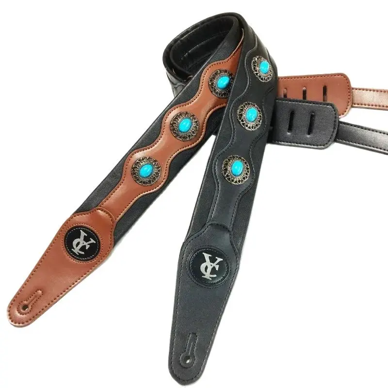 Adjustable Guitar Shoulder Belt for Electric Acoustic Classic Guitar Bass Decompression Soft Leather Guitar Strap