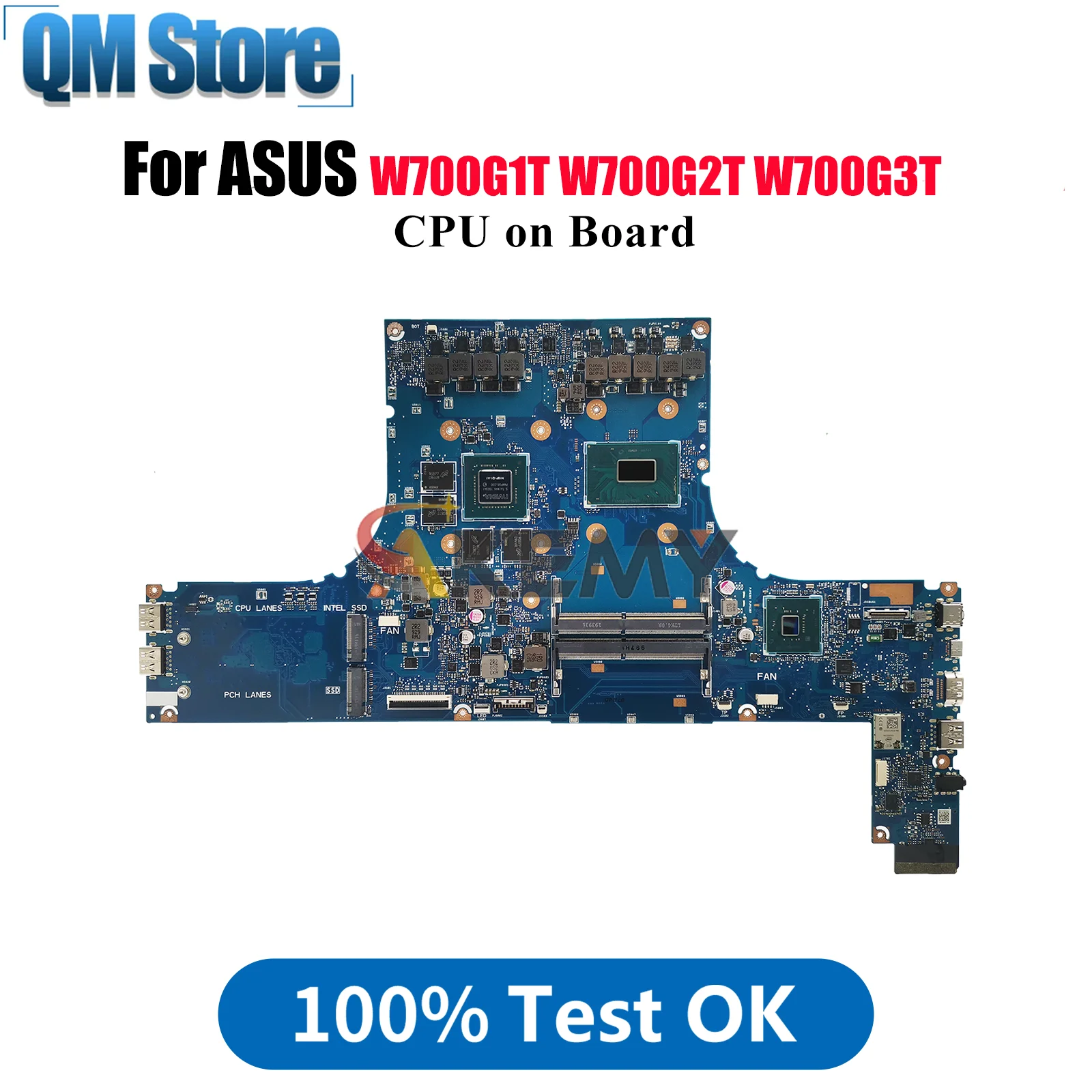

W700G2T Laptop Motherboard For ASUS ProArt W700G1T W700G3T W700G2T W700G Notebook Mainboard With CPU tests OK fast shipping stk