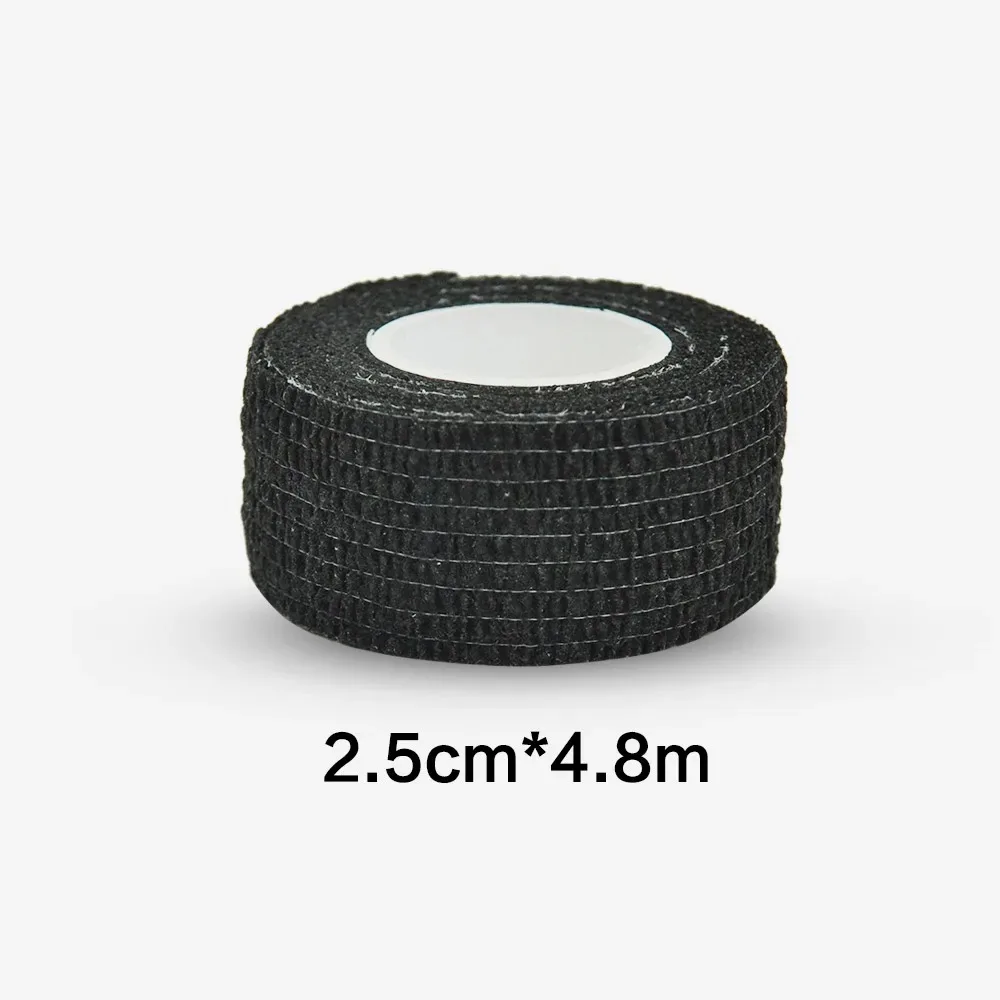 1/2/10Pcs Black Waterproof Therapy Self Adhesive Bandage Muscle Tape Finger Joints Wrap First Aid Kit Pet Elastic