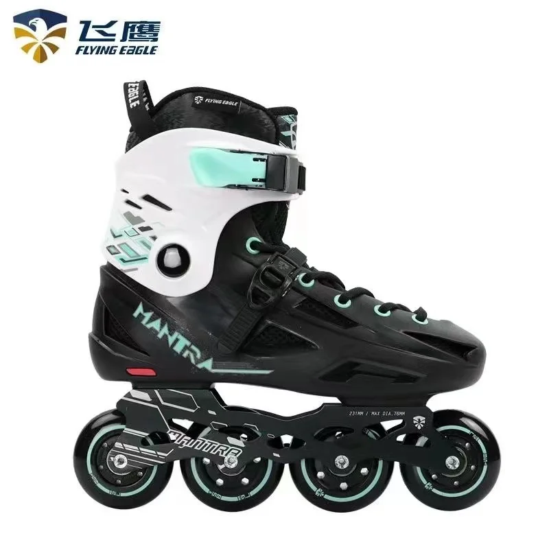 Eagle Inline Roller Skates Shoes for Men and Women, Flat Brake Sneakers, Adult College Shoes, Fancy Leisure, Beginners, F1S