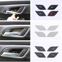 For MG ZS 2017 - 2021 2022  Accessories Inner Side Door Handle Pull Bowl Cover Trim Door Bowl Protector Anti-Scratch Panel