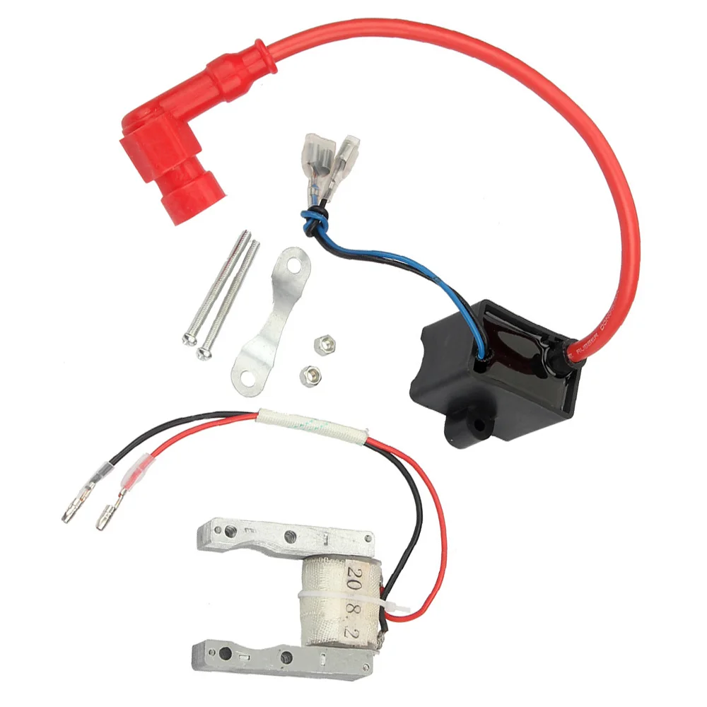 

Ignition Coil CDI Magneto Stator Kit Ignition Coil CDI Magneto Stator Kit Fit for 50CC 60CC 66CC 80CC Motorized Bicycle Bike