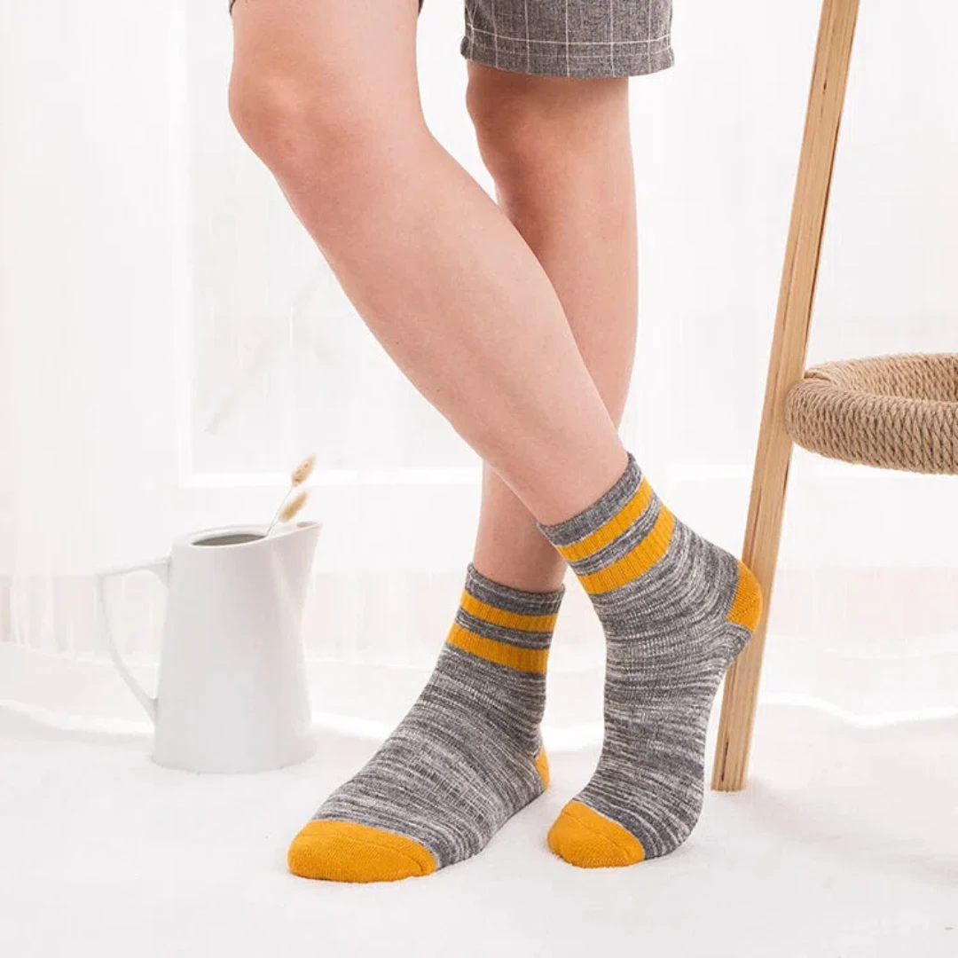 

5 пар красочных хлопковых носков для мужчин и женщин, бег, езда, велоспорт, баскетбол, спортивные влагоотводящие носки