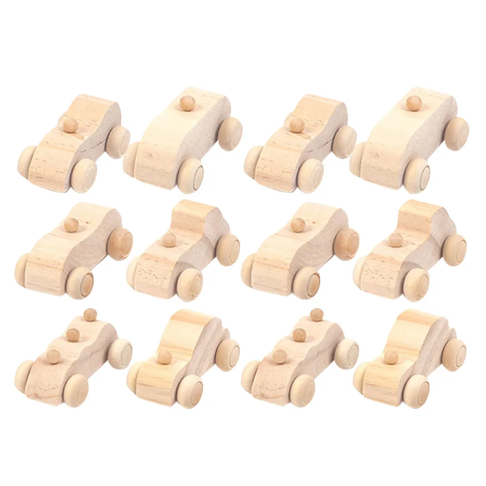 12pcs-wooden-unfinished-graffiti-cars-diy-crafts-kids-painting-preschool-hand-eye-coordination-gift-wooden-toy-cars