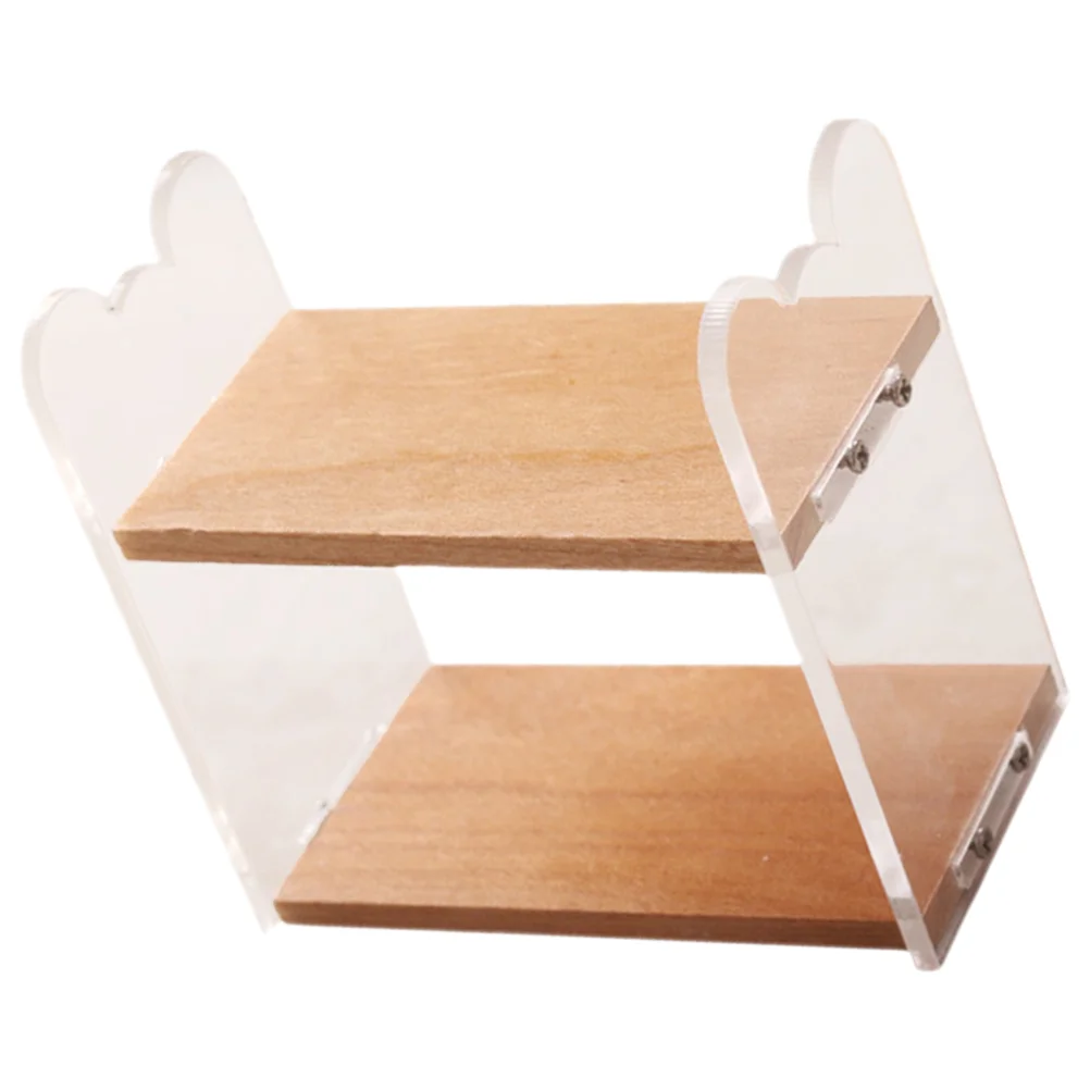 Miniature Storage Rack House Miniatures Desktop Bookshelf Furniture and Accessories Kitchen Decor Things