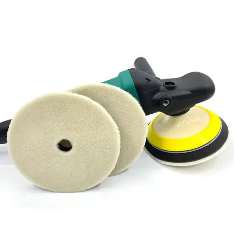 6/7 Inch Japan Wool Polish Pad For DA RO Car Polisher Woolen Buffing Disc Car Clean Product Automotive Scratch Removing