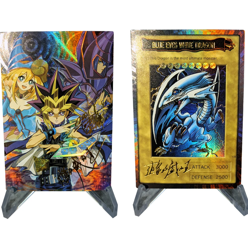 

Anime Yu Gi Oh! Yugi Muto Black Magician Girl Game Card Collection Signature Card Refractive Color Flash Bronzing Gifts 59*86mm