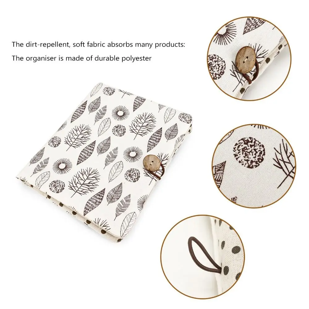 Cartoon Pattern Baby Diapers Storage Pouch Portable Foldable Stroller Storage Bags Soft Large Capacity Diaper Holder
