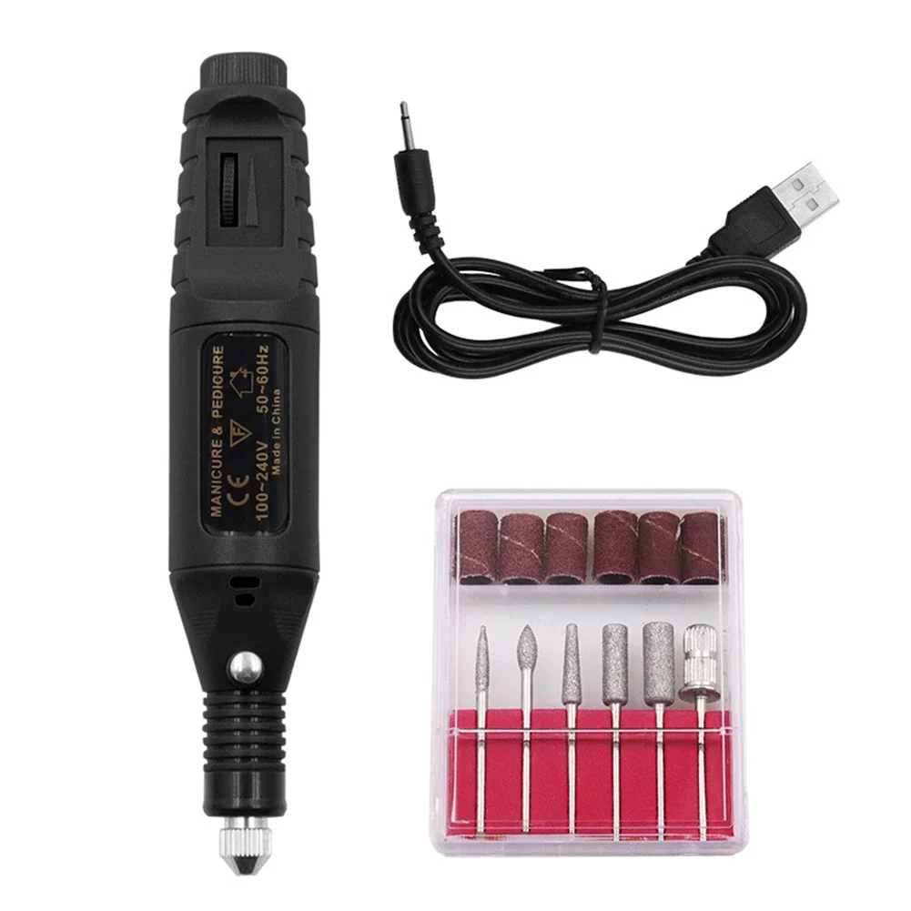 Mini Electric Nail Drill Machine Grinder Carving Pen Variable Speed Drill Rotary Tools Kit Engraver Pen For Grinding Polishing