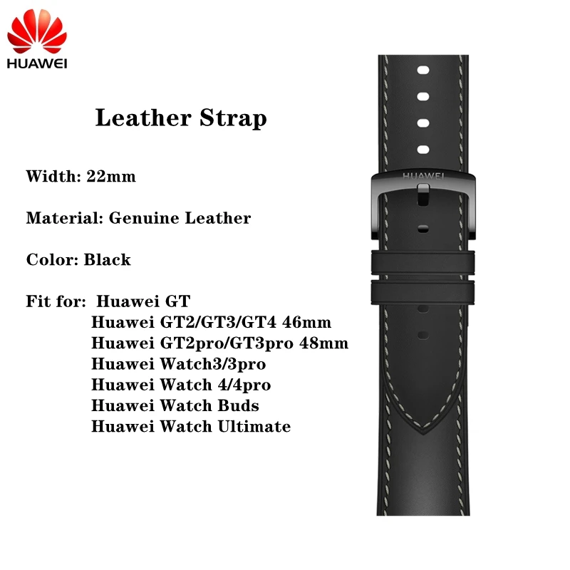 Original Huawei GT3 pro 46mm 22mm Fluoroelastomer Rubber Strap for