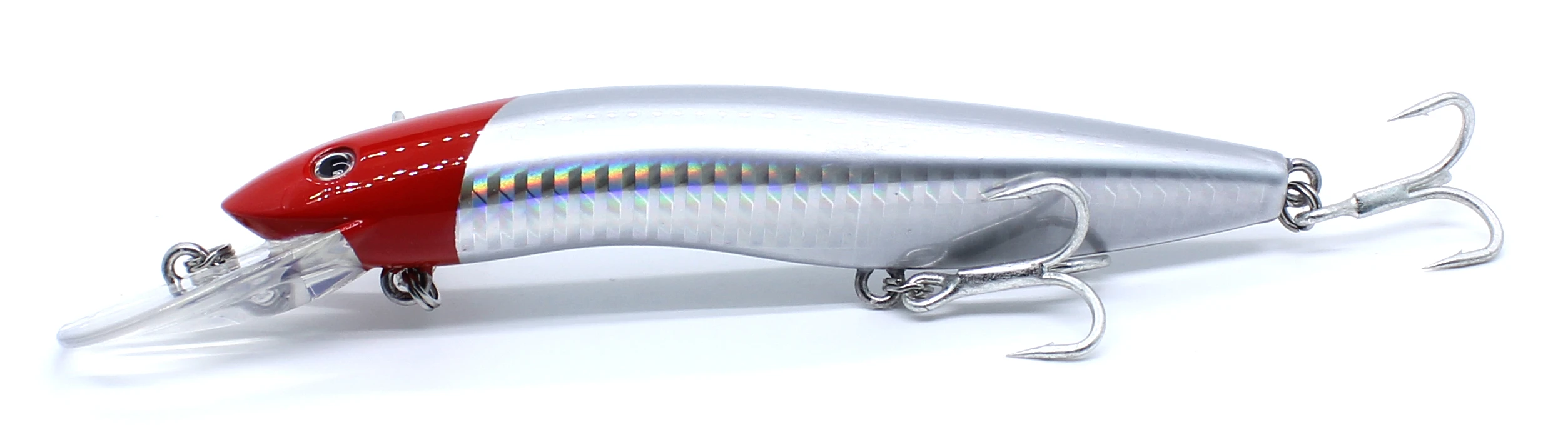AOCLU Schwimm Minnow 125mm 26g Harten Köder Jerkbait Rassel 1PC Draht Für Tiefe Meer Boot Felsen Locken 4X Höhen Haken Japan Qualität – Detail 17