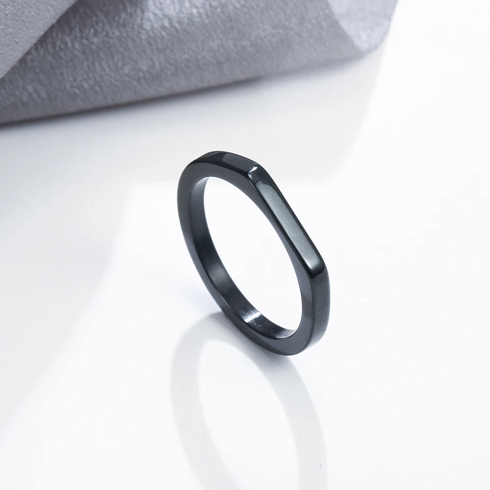 Cazador Edelstahl Gold Farbe Minimalistischen frauen Ring Einfache Klassische Finger Ringe Mode Paar Hochzeit Schmuck Großhandel – Detail 8