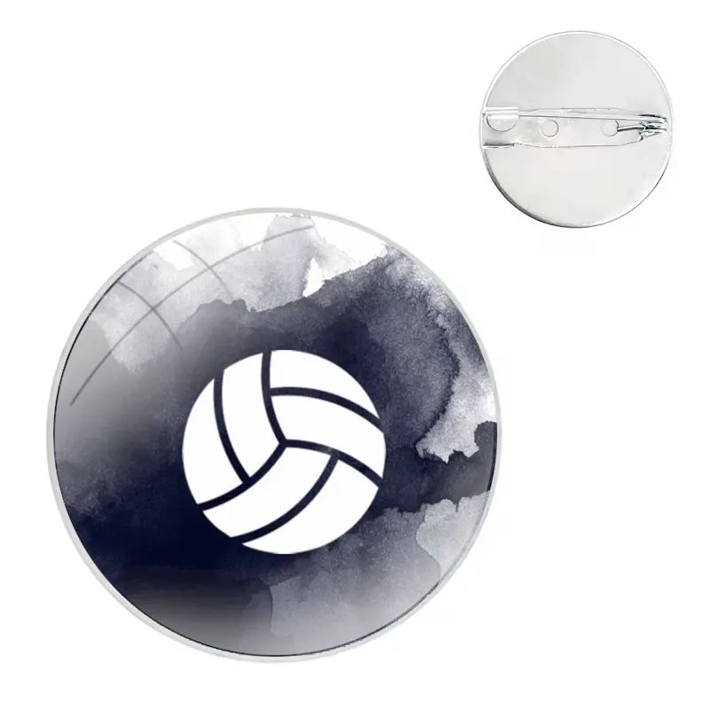 Volleyball Pins Badge Metal Brooches For Clothes Backpack Decoration gift