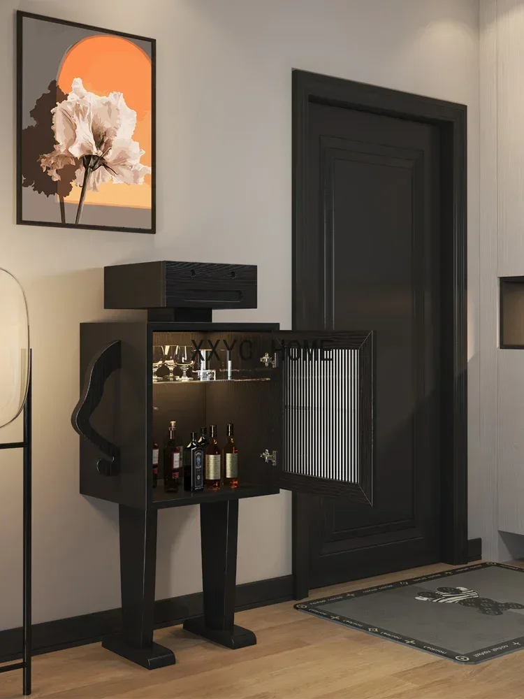

Solid wood furniture, robot sideboard, storage, small sideboard, personalized creativity, entrance storage, wine cabinet, locker