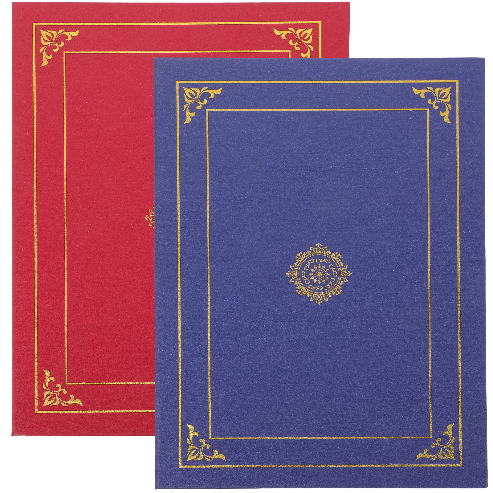 

2 Pcs Certificate Cover Protective Protectors Presentation Holder Holders Document Award