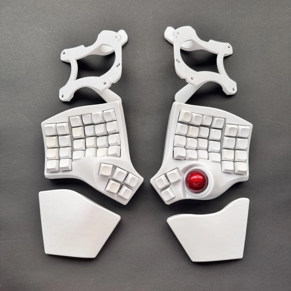 Charybdis 4X6 MK2 Split Keyboard Kit with Palm Pad Custom Hotswap Wireless/wired Bluetooth Trackball Split Mechanical Keyboards