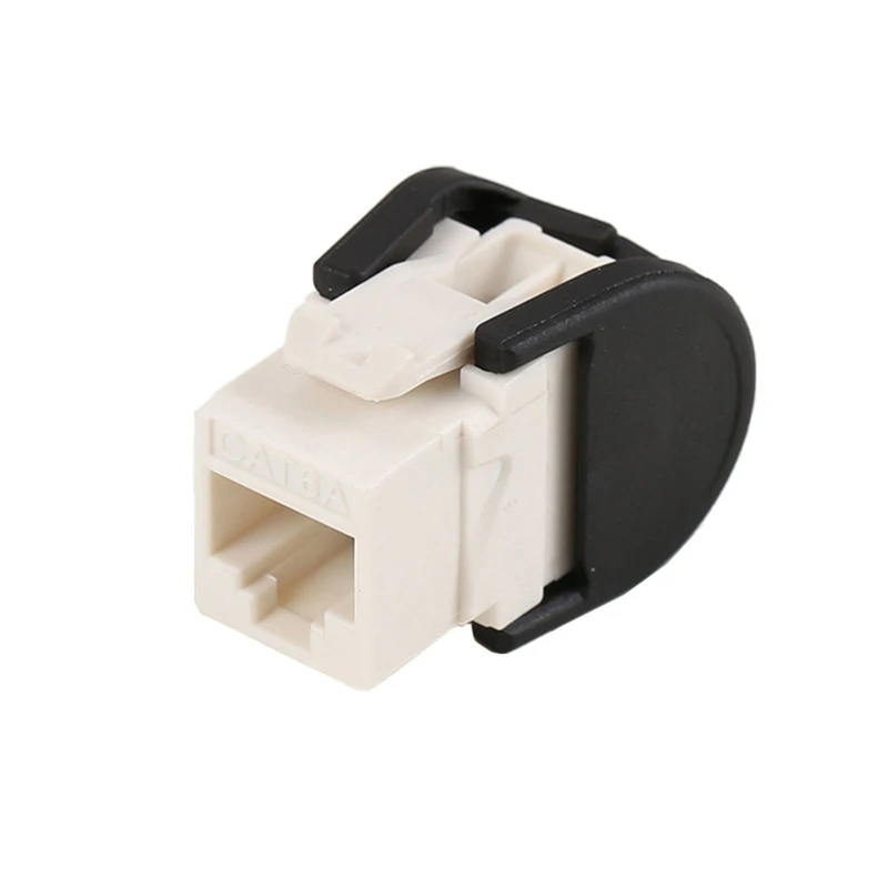 10PCS RJ45 Port CAT6A T568B Single-Hole Ethernet LAN Hub Anti Dust Cover Plug Cap Blockout Protector