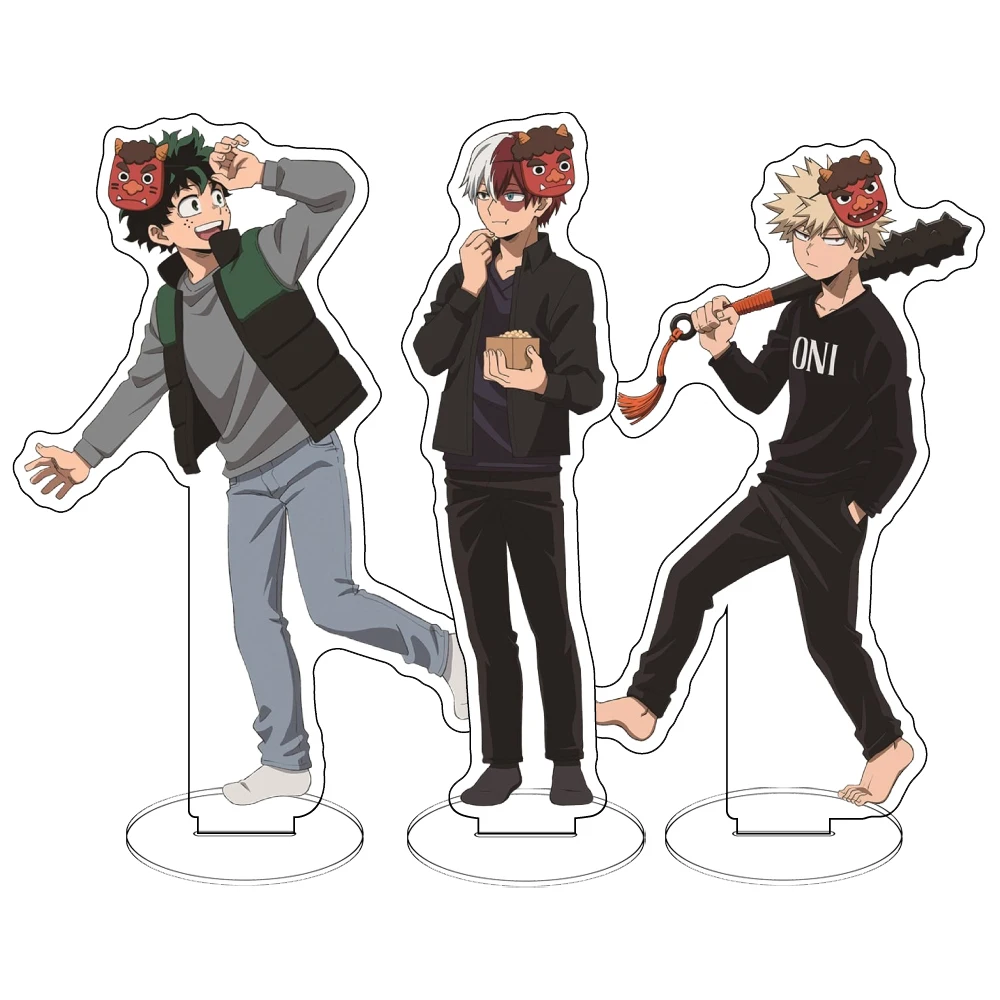 Anime My Hero Academia Acrylic Stand 15cm - Assorted Hero Characters Peripheral Collectible Desktop Decor Gift for Fans