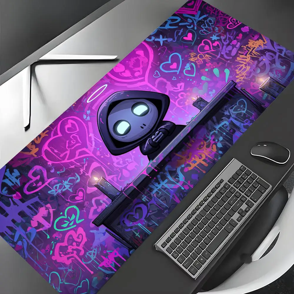 

Большой коврик для мыши Art Graffiti Cool Death God, игровой коврик, нескользящий настольный коврик, коврик для мыши с прошитыми краями, HD-печать, офисный коврик