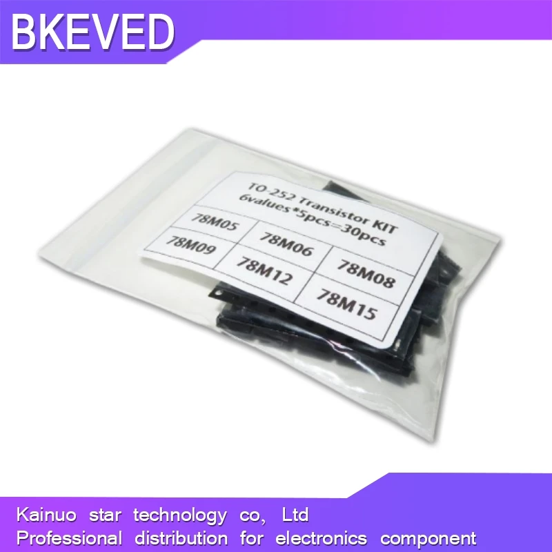 6Kinds*5PCS=30PCS TO-252 Transistor Kit 78M05 78M06 78M08 78M09 78M12 78M15 each 5PCS