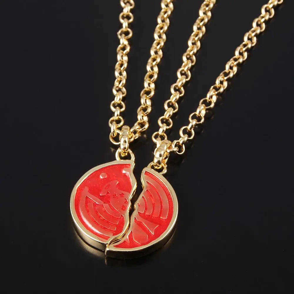 New Anime Kamen Rider OOO Necklace Ankh's Broken Taka Core Medal Pendant Necklaces for Women Men Jewelry Gift