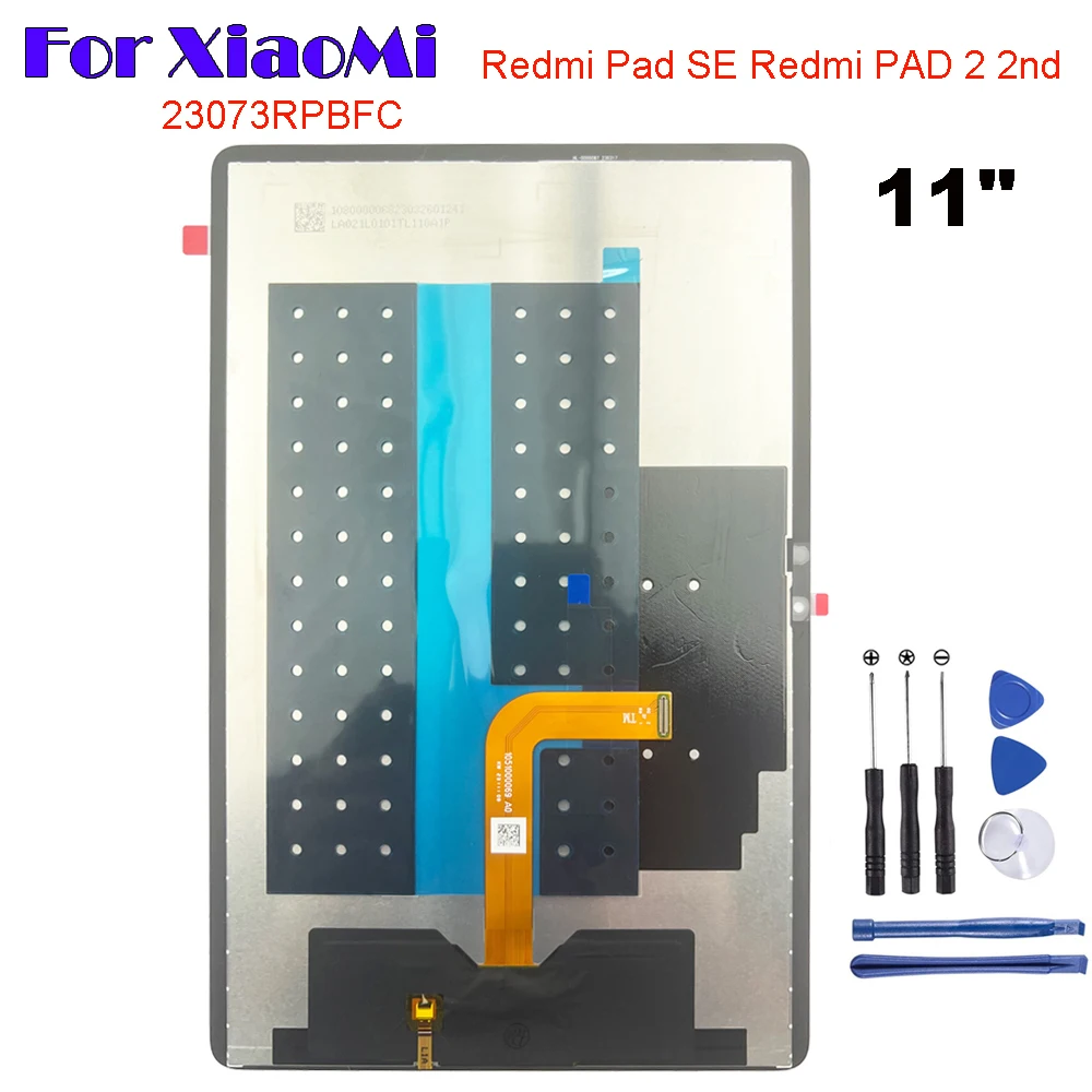 Pièces de rechange pour Xiaomi Redmi Pad SE, écran LCD, écran tactile, assemblage de Hébergements eur, 100% testé