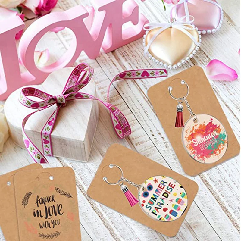 144 PCS Acrylic Keychain Blank Set,Key Chain For Vinyl Key Come With Acrylic Blank Bulk, For DIY Keychain Vinyl Crafting