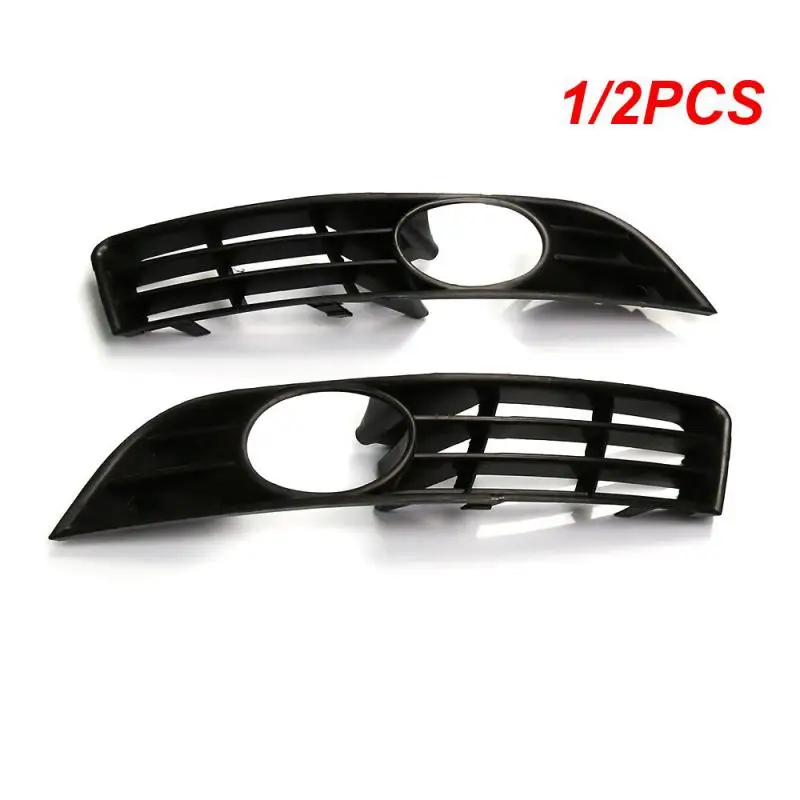 1/2PCS Fog Lamp Grille Anti-collision Tough ABS L/R Front Bumper Fog Light Grille 8E0807681 8E0807682 for A4 B6 2001-2005