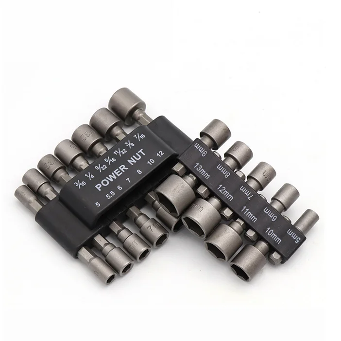 10Set 90 pezzi 6.35mm codolo esagonale magnetico testa esagonale punte per cacciavite elettrico utensili manuali cacciavite Set di punte per trapano