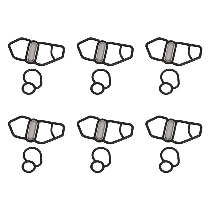 12X Junta de Solenoide VTEC Superior + Inferior Compatível com Honda GSR NSX D16Z6 B18C1 B16A2 B18C5 36172-P08-015 15825-P08-005-A08Q
