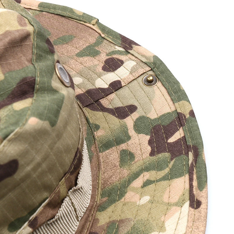 Tactical Camouflage Cap Military Hat Army Caps Men Women Outdoor Sports Sun Boonie Bucket Fishing Hiking Hunting Climbing Hats