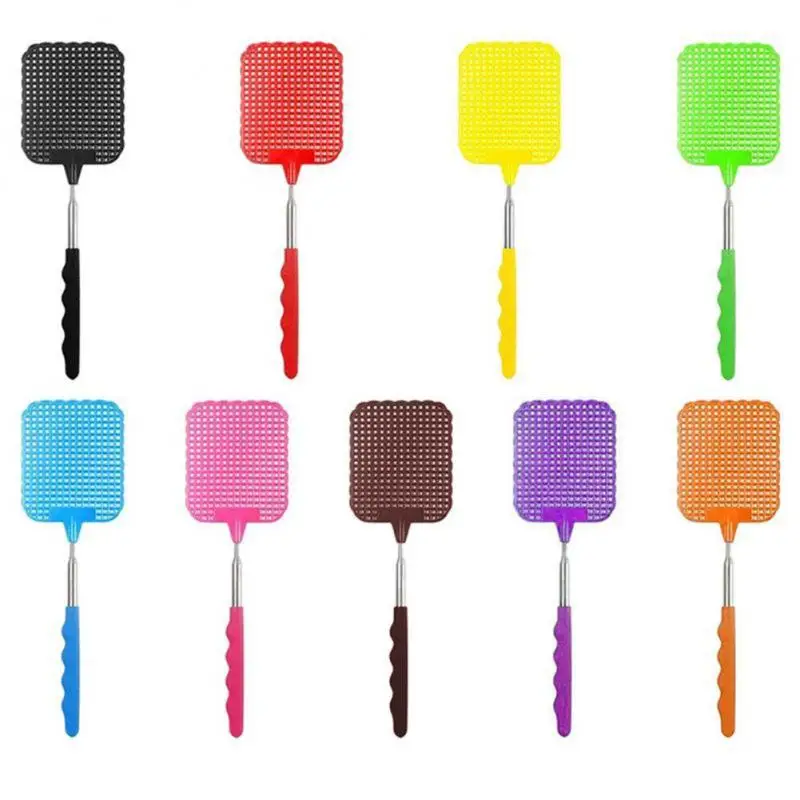 Adjustable Fly Swatter Telescopic Extendable Mosquito Swatter Long Handle Flapper Insect Killer Retractable Pest Trap Matamoscas