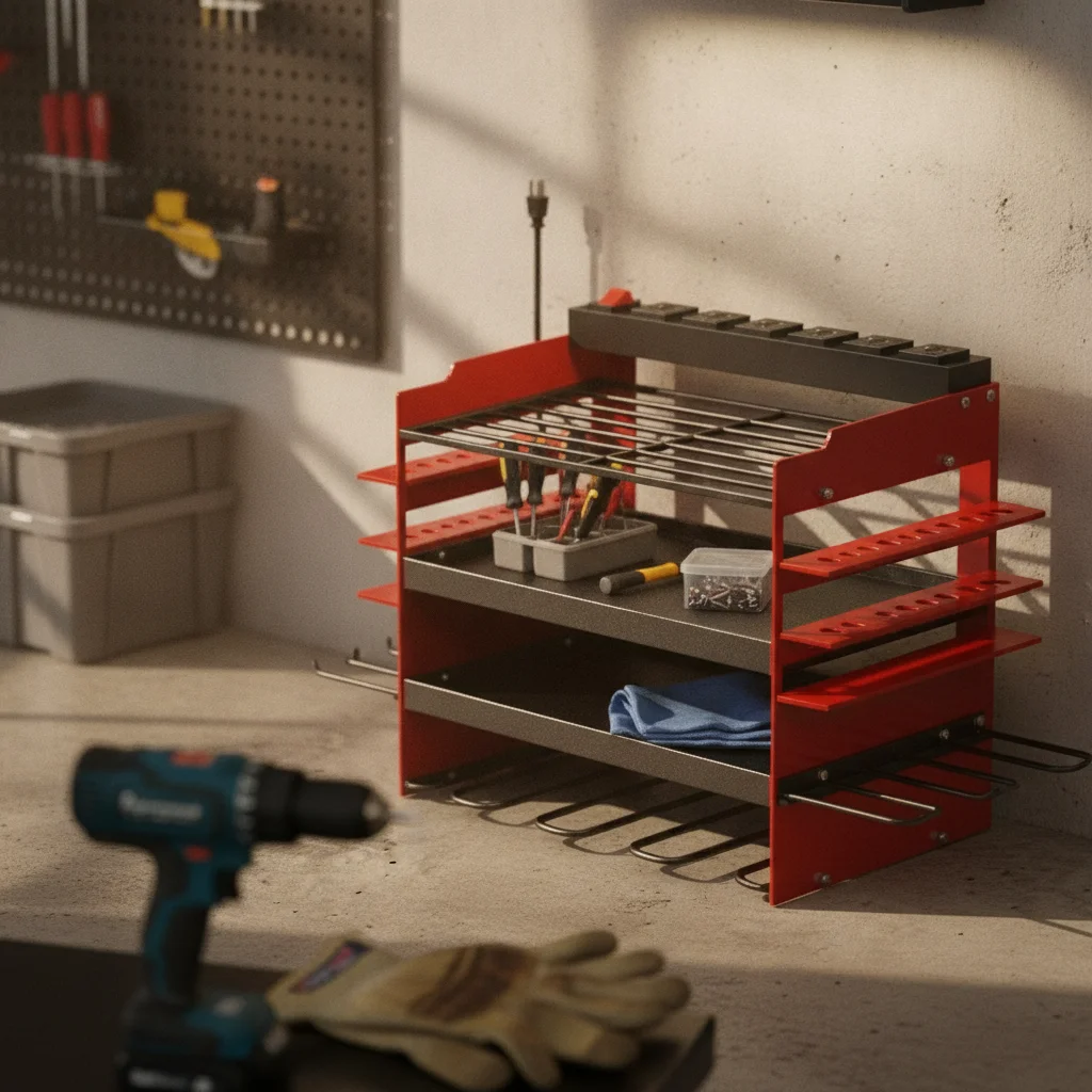 power-strip-tool-rack-powder-coated-wall-mounted-tool-rack-perforated-panels-metal-frame