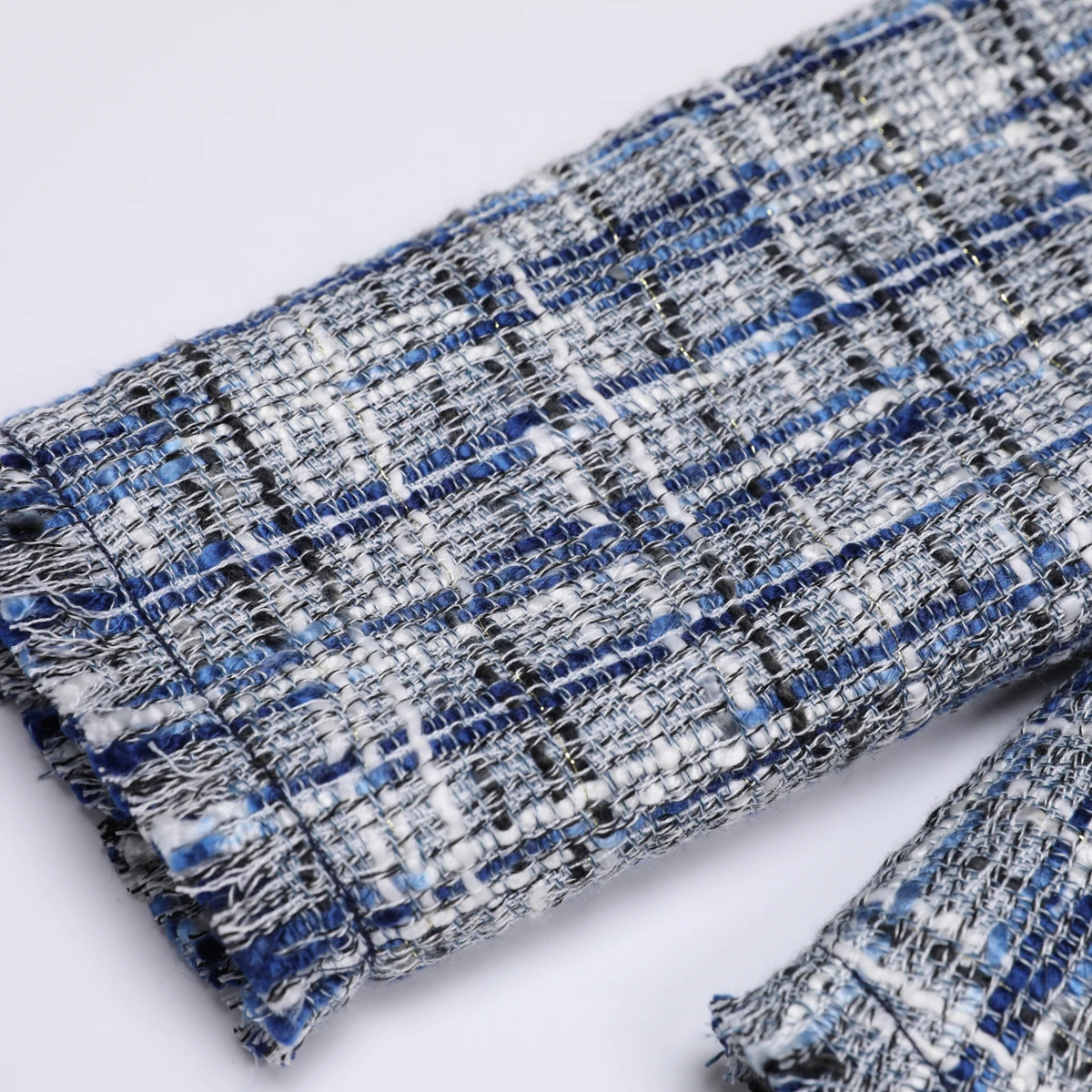 Nanyou الراقية الربيع والخريف نمط جديد مزاجه المألوف ركاب الخشنة تويد شرابة حافة بدلة طويلة الأكمام #6