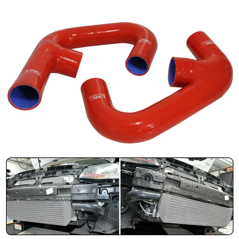 

Silicone Hoses Black/Blue/Red of Twin Intercooler Fits for VW Golf R GTI 2.0T MK7 2015-2017