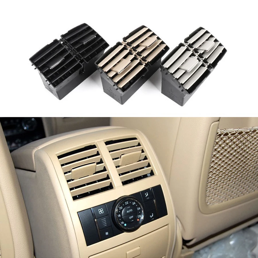 

For Mercedes Benz W164 ML GL Car Interior Rear Air Conditioner Vent Panel Repair Kit Compatible with ML300 ML350 GL350 400 Black