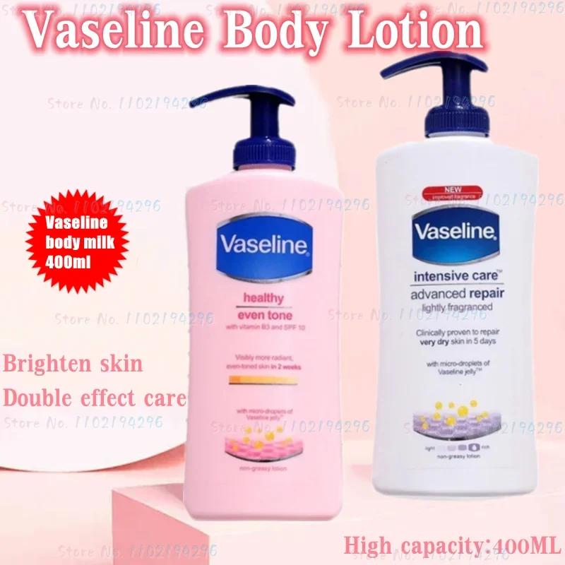 400ML Vaseline Body Lotion Men's and Women's Moisturizing Body Moisturizing Fragrance Moisturizing Nourishing Cream