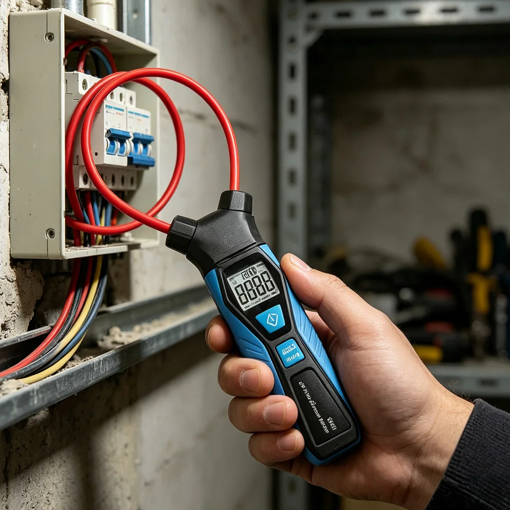 FC01 AC Clamp Meter for Electrical Maintenance: Measures 40Hz-400Hz Frequency Range with 9999 Max Display Value