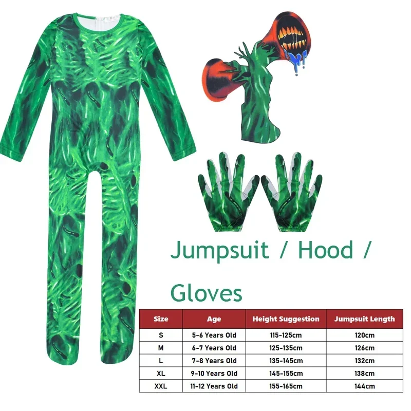 EE01 Snailify-Disfraz de cabeza de sirena para niños, disfraz de monstruo humanoide aterrador, disfraz de Halloween para niños, Carnaval Purim y 0Ww, 2021