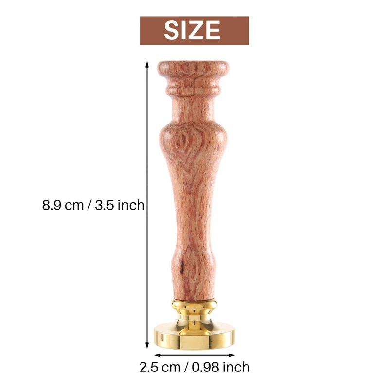 왁스 도장 스탬프, "사랑과 함께" 레트로 왁스 도장 스탬프, 청첩장, 추수감사절 및 기타 휴일