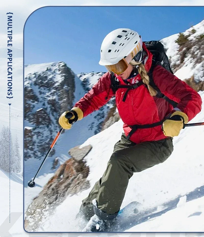 Kapvoe Photochrome Skibrille, magnetische Antibeschlaggläser, UV400-Schutz, für Herren und Damen, Skibrille, Schnee-Sonnenbrille, Sportbrille – Detail 19