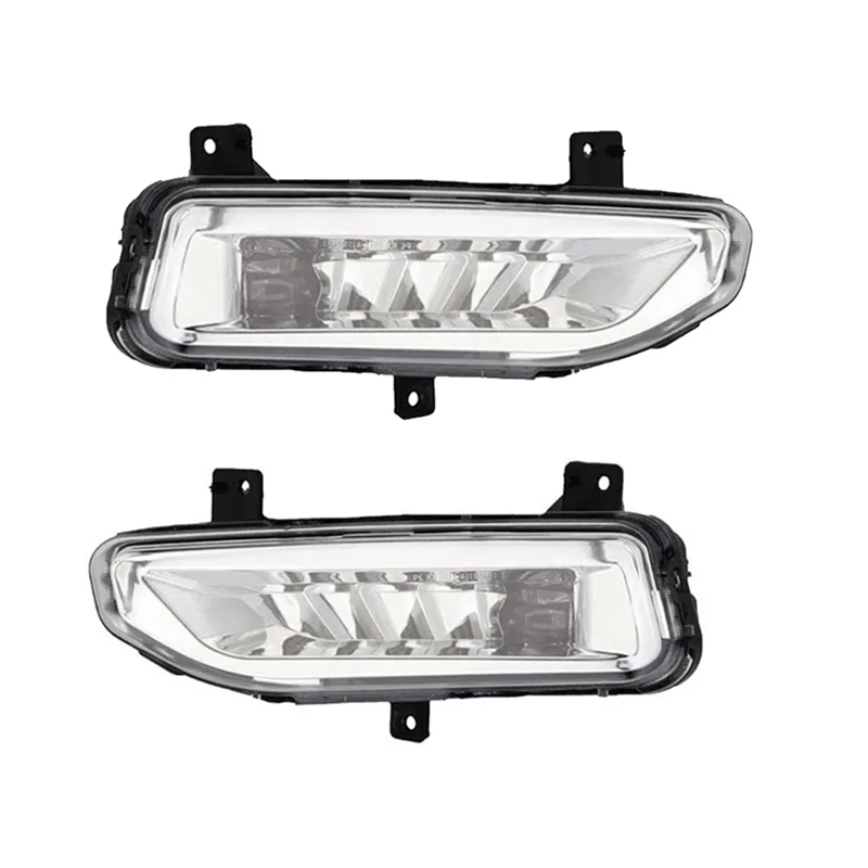 1Pair Front Bumper Driving Headlights LED Fog Light Lamp Parts For Nissan X-Trail Micra Qashqai Sentra Almera Sunny 2017-2022