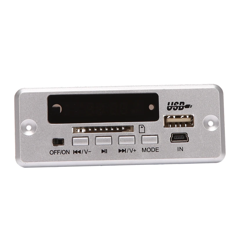 USB MP3 Decoder Board, 12V Car Stereo Bluetooth Decoder Module Support MP3 USB LINE In FM Decoder