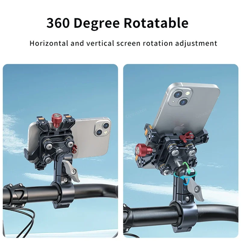 Shockproof Motorcycle Phone Holder Universal Dampener Mobile Stand High Quality Motorbike Bike Mobile Phone Navigation Bracket