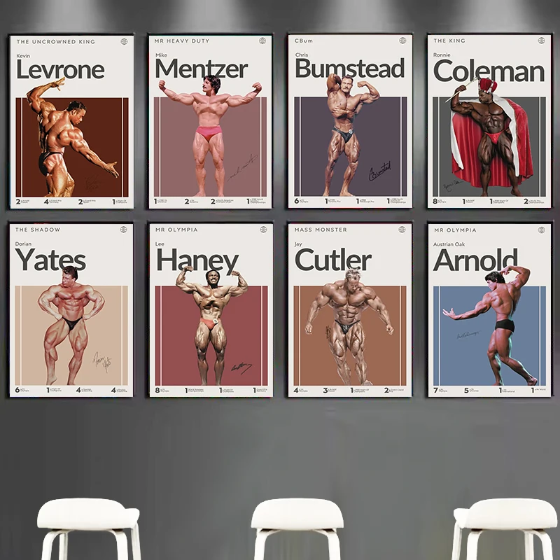 Póster de culturista de motivación, impresiones artísticas de Bumstead Coleman Mr Olympia, pintura en lienzo para gimnasio, imagen artística de pared, decoración para el hogar y la sala de estar