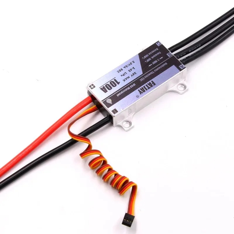 

FATJAY Waterproof 100A ESC 6S 24V Brushless Motor Electronic Speed Controller Metal hulls for Manned Boats and Unmanned Boats