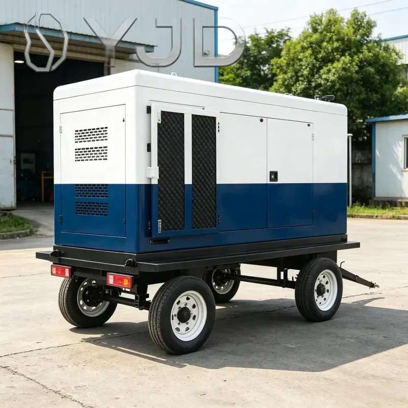 Soundproof Water Cooled Diesel Genset Three Phase 220/380/400/415V 50Hz  All Copper With ATS Four Protection LCD Panel