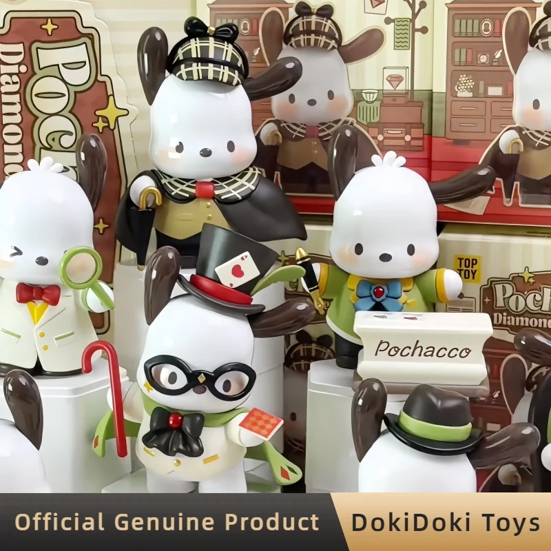 

Genuine Pochacco Diamond Detective Series Blind Box Cute Desktop Collect Ornaments Anime Figure Collect Trendy Toy Birthday Gift